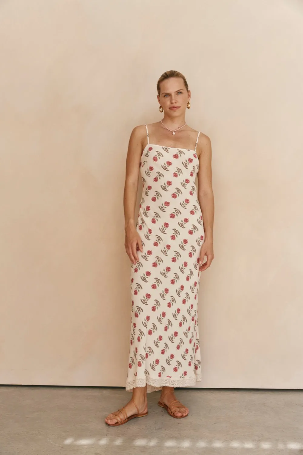 Odesse Bias Cut Maxi Dress Boheme