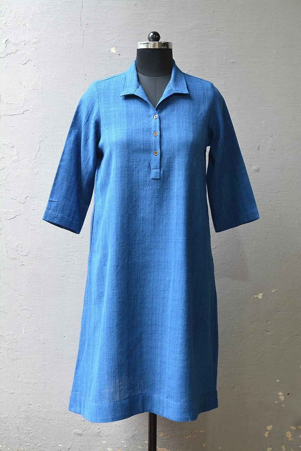 Open Collar Dress