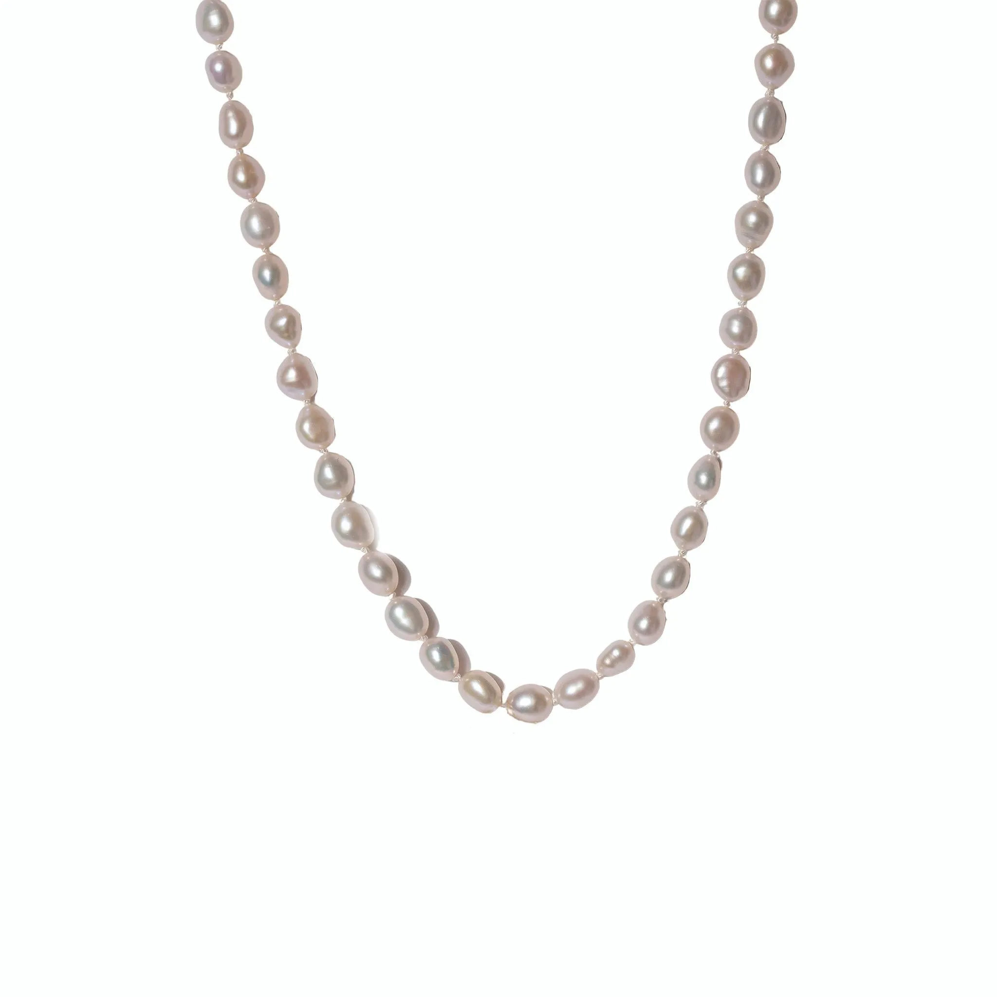 Pearl Necklace with Spring Ring Clasp