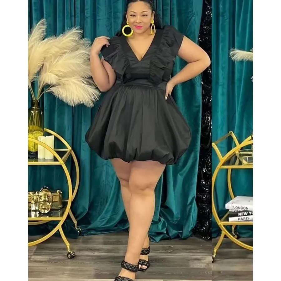 Plus Size Ruffle Bubbles Dress