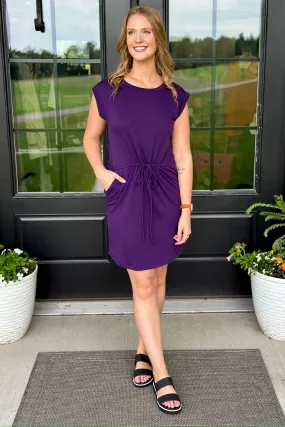 Purple T-Shirt Dress