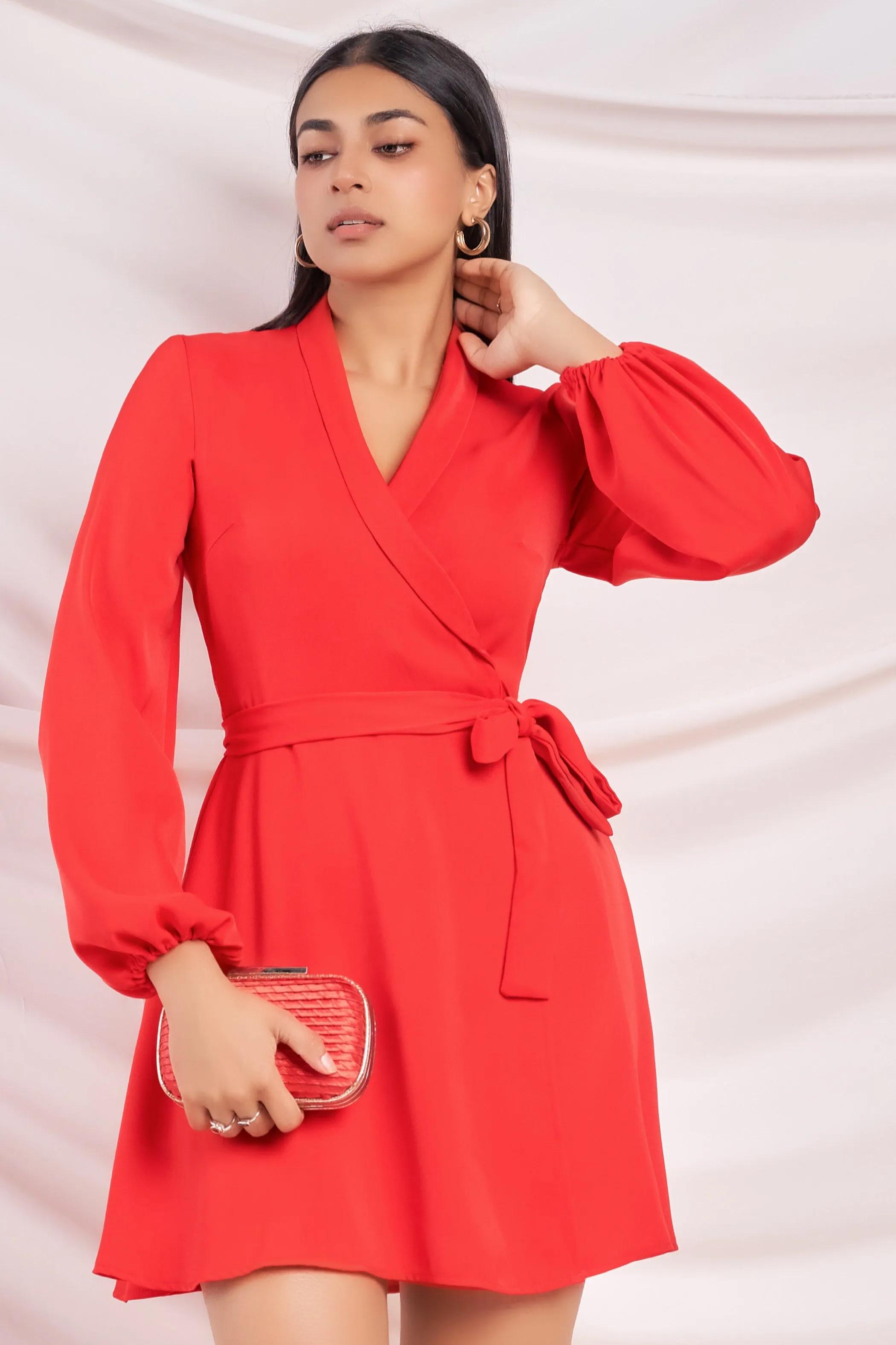 Red Wrap Dress