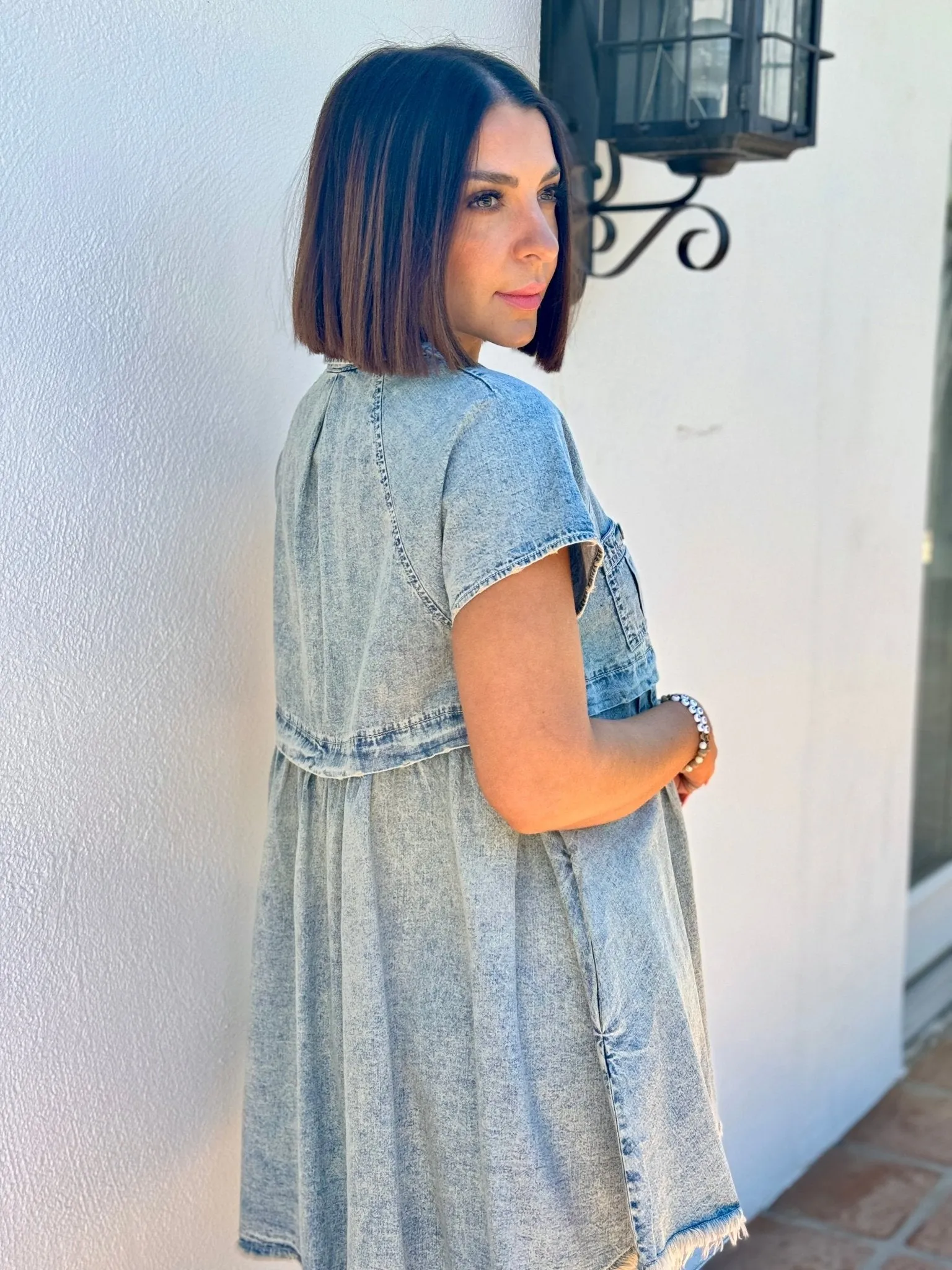 Ronnie Denim Mini Dress by Free People