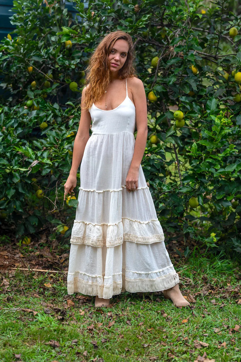 SEASHELL FRILL DRESS