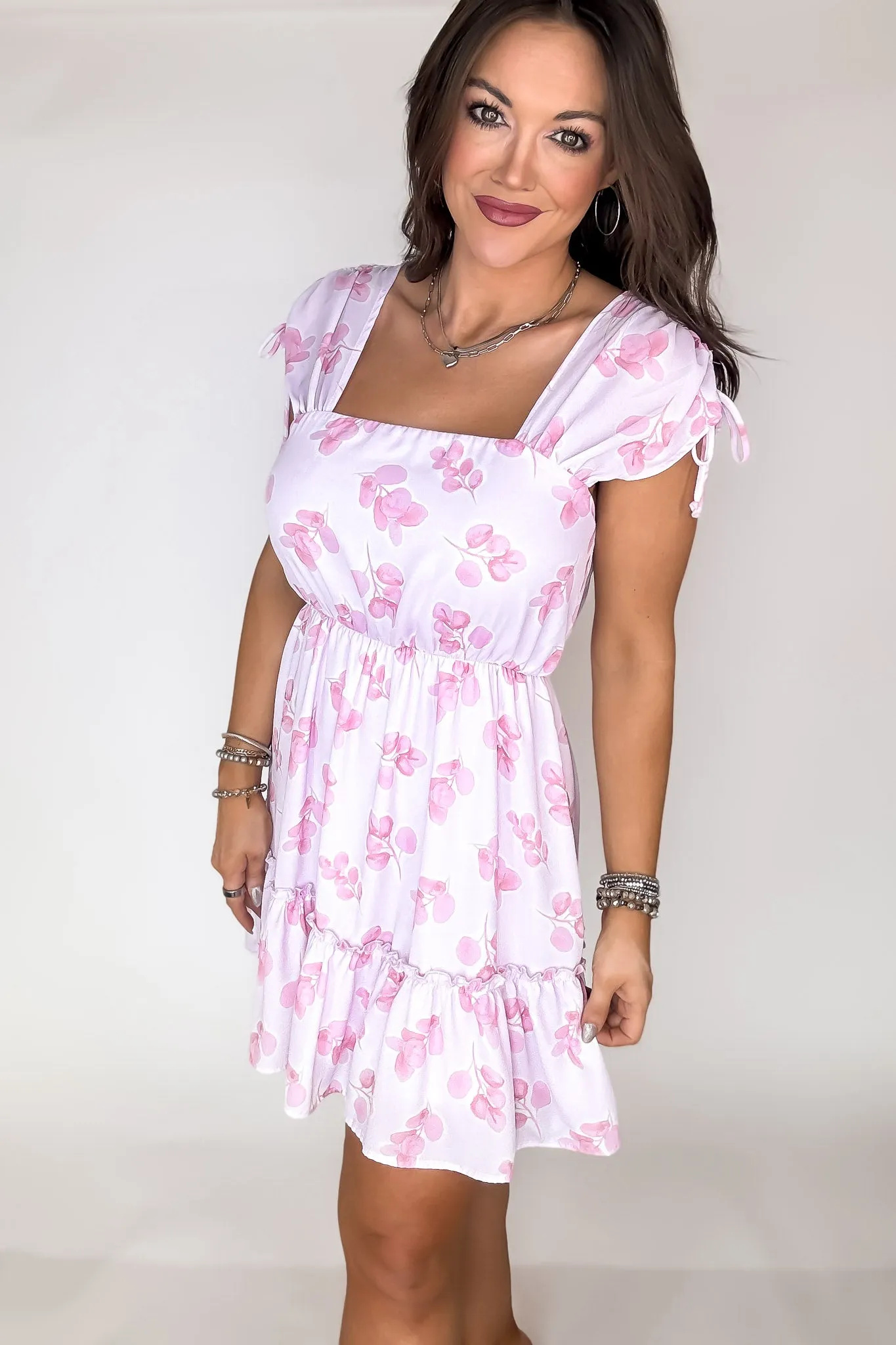 Seeing Sunny Days Floral Pink Dress