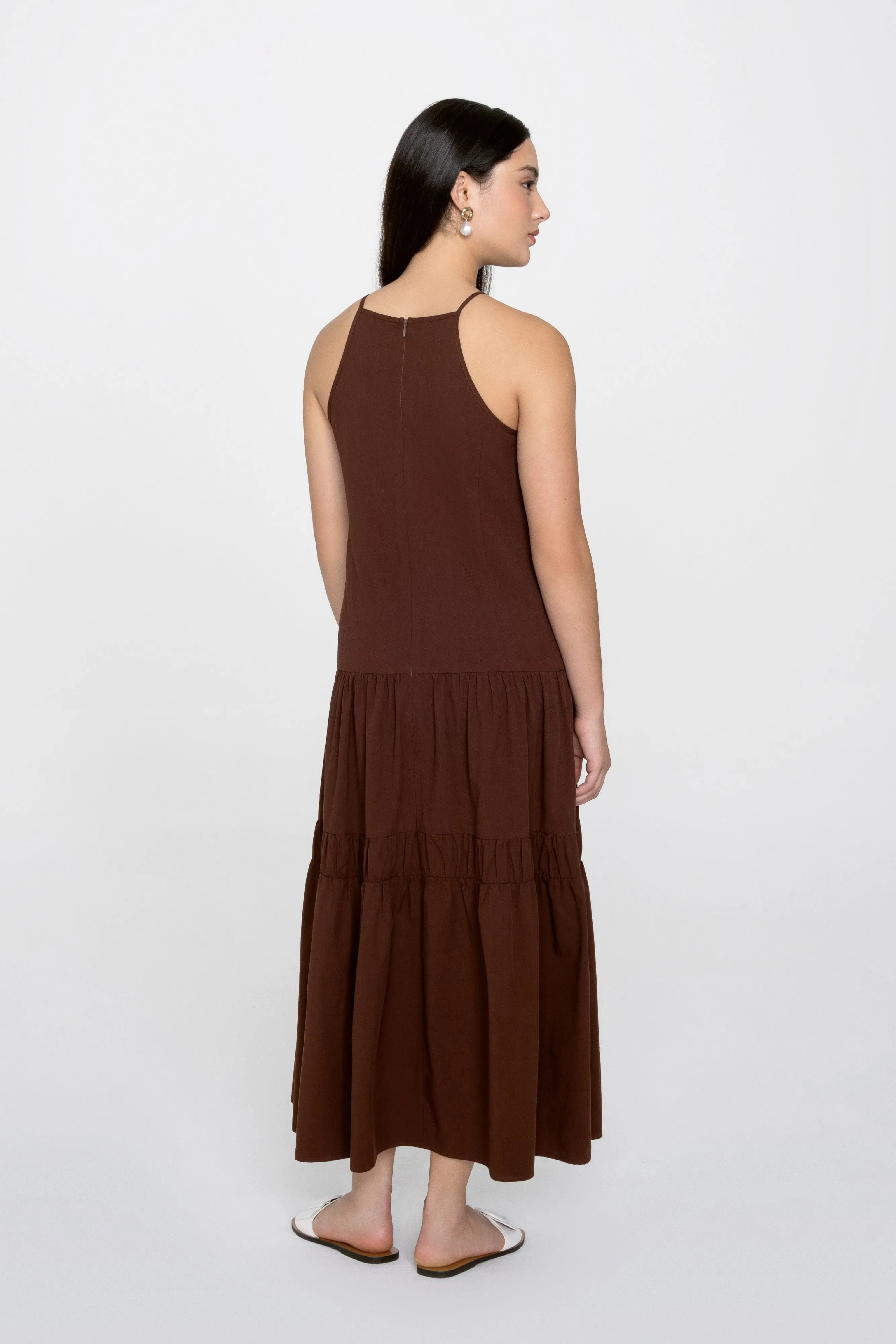 Sienna Halter Column Midi Dress