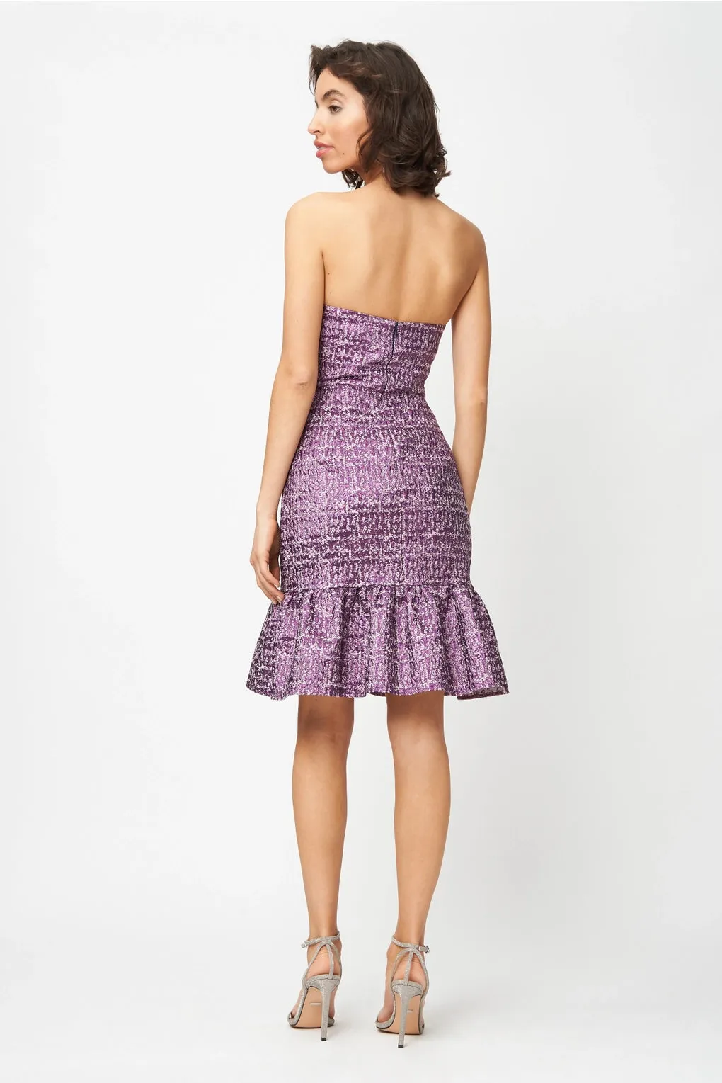 Sloan Purple Metallic Dress