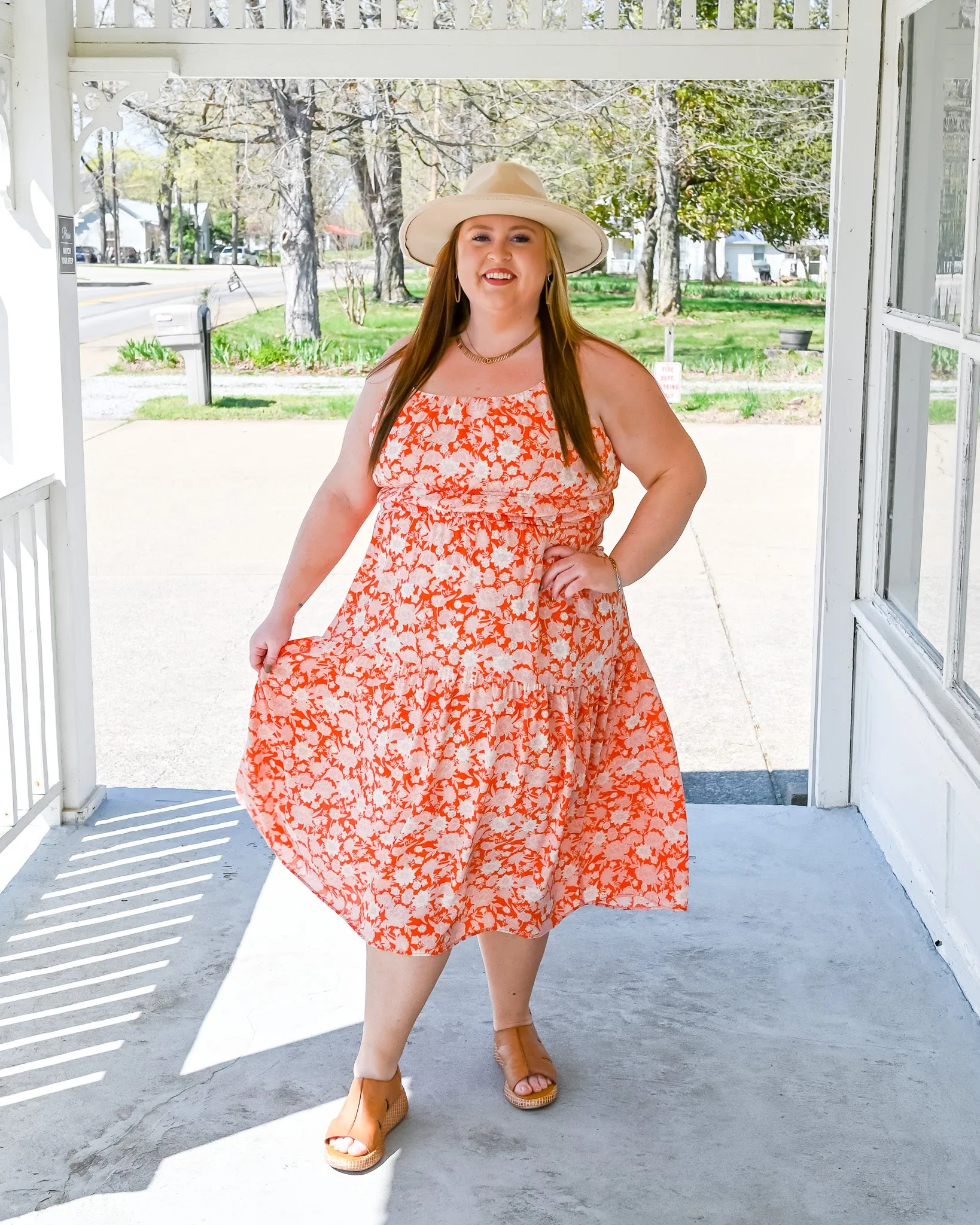 Spring In My Step Midi Dress