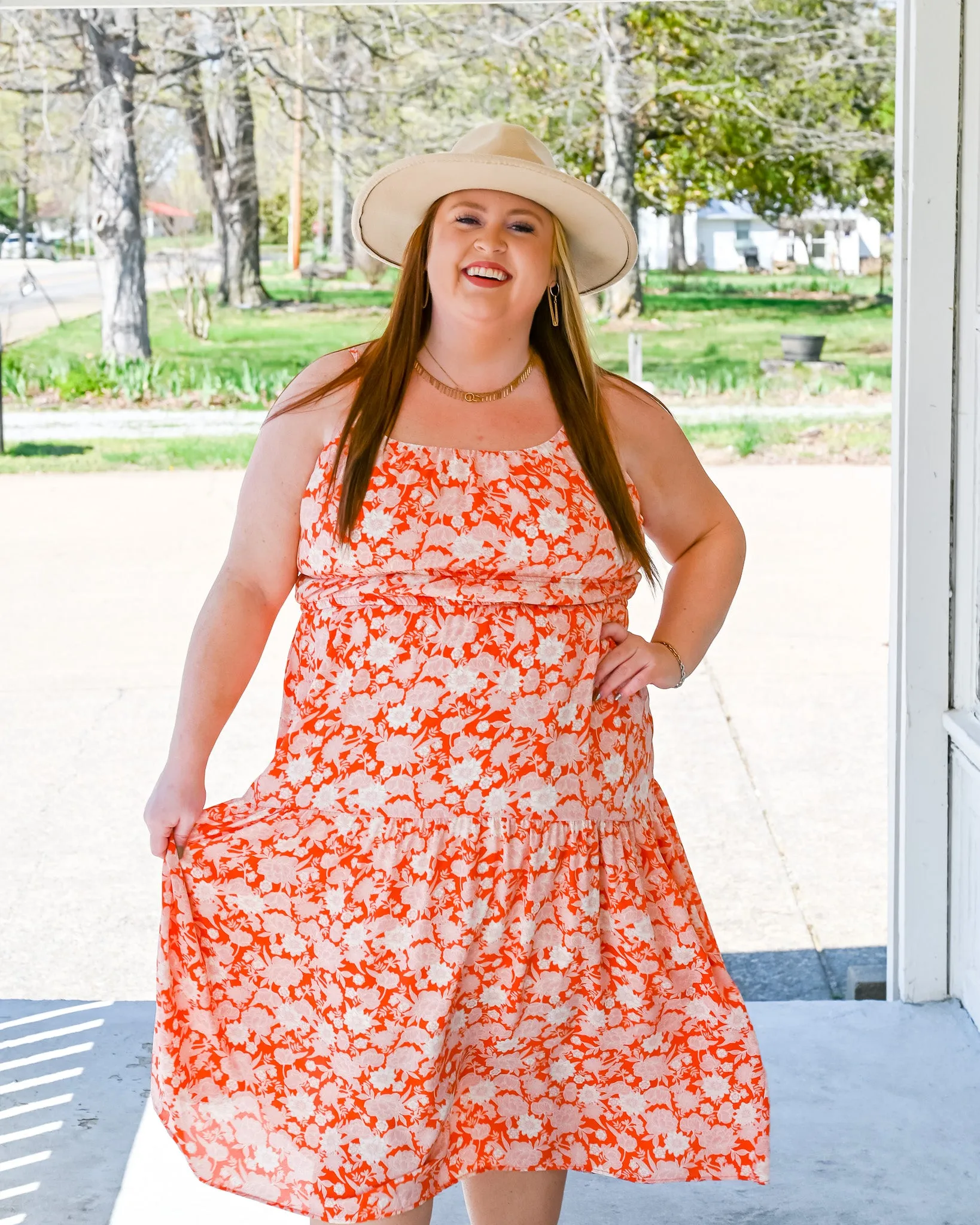 Spring In My Step Midi Dress