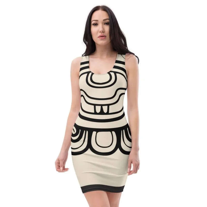 Sublimation Cut & Sew Dress - Maya Hieratic style