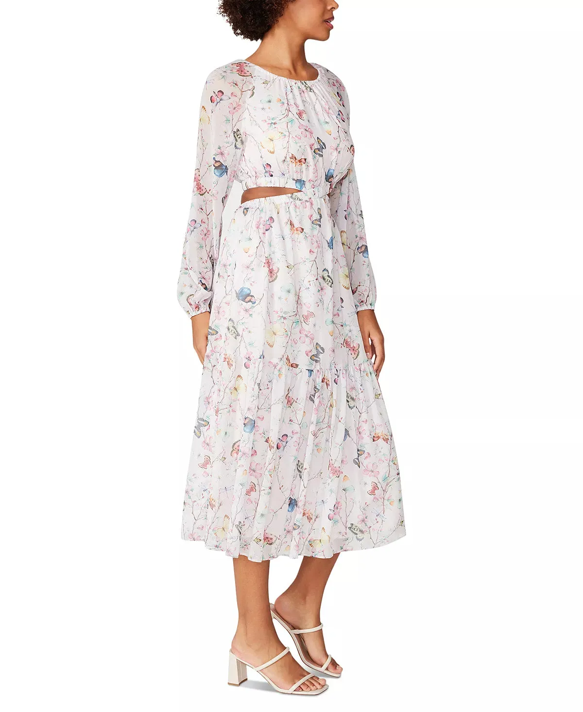 The Cadi Butterfly Midi Dress