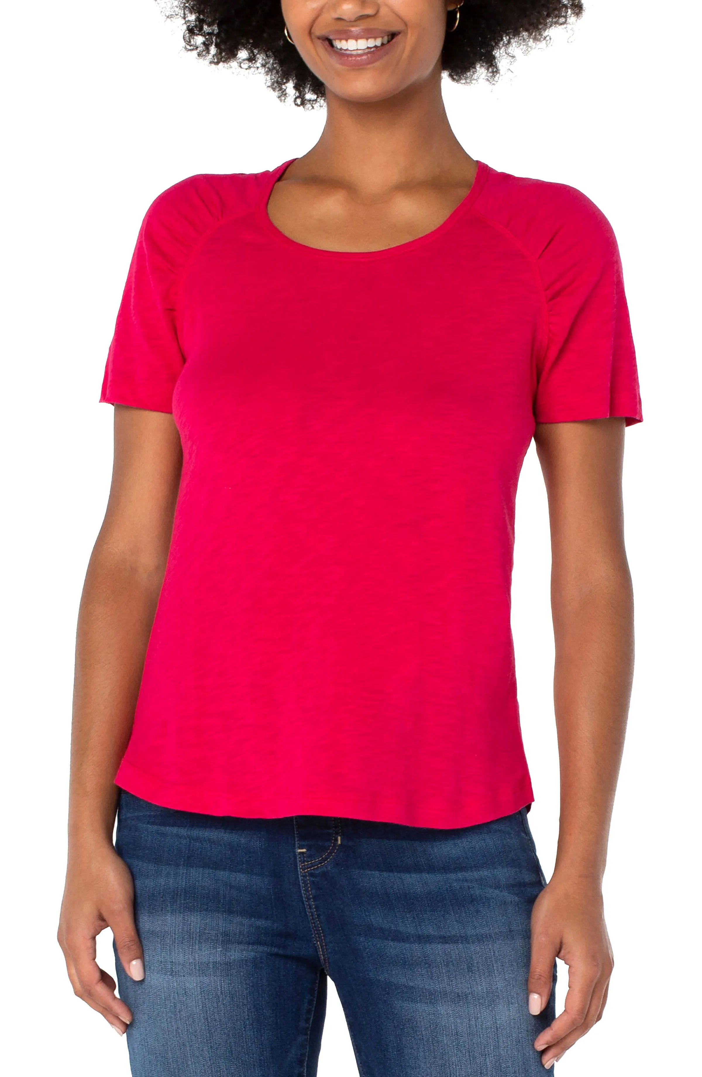 The Cece Shirred Tee