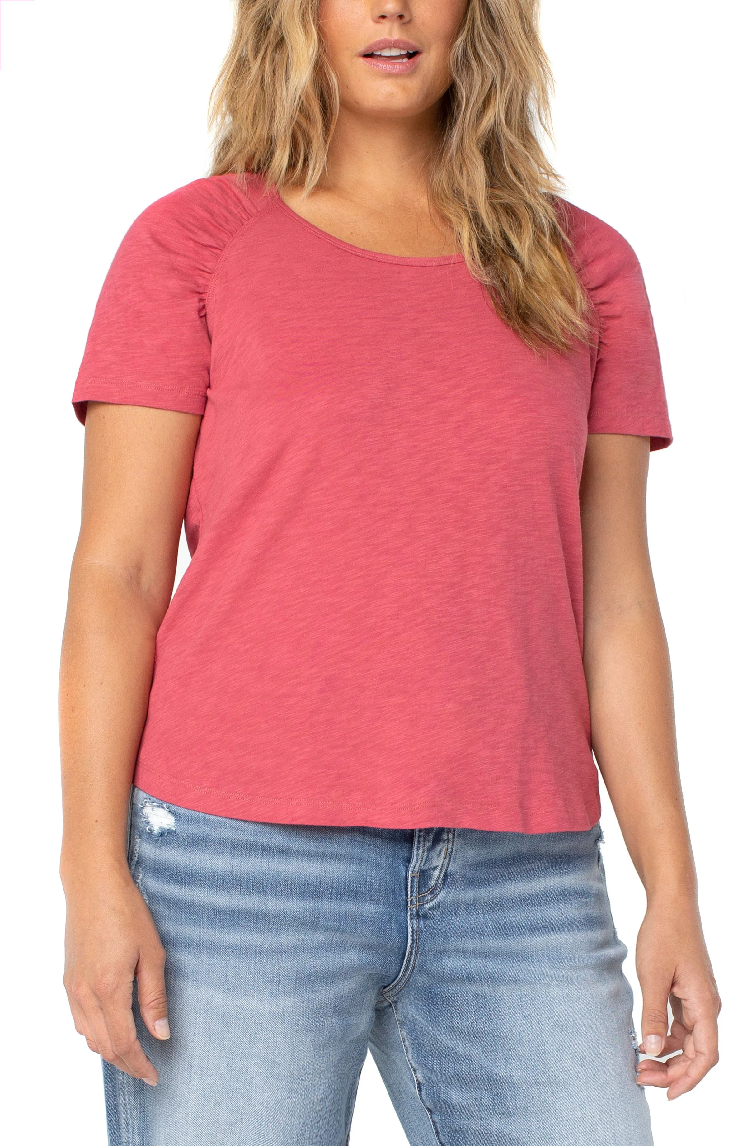 The Cece Shirred Tee