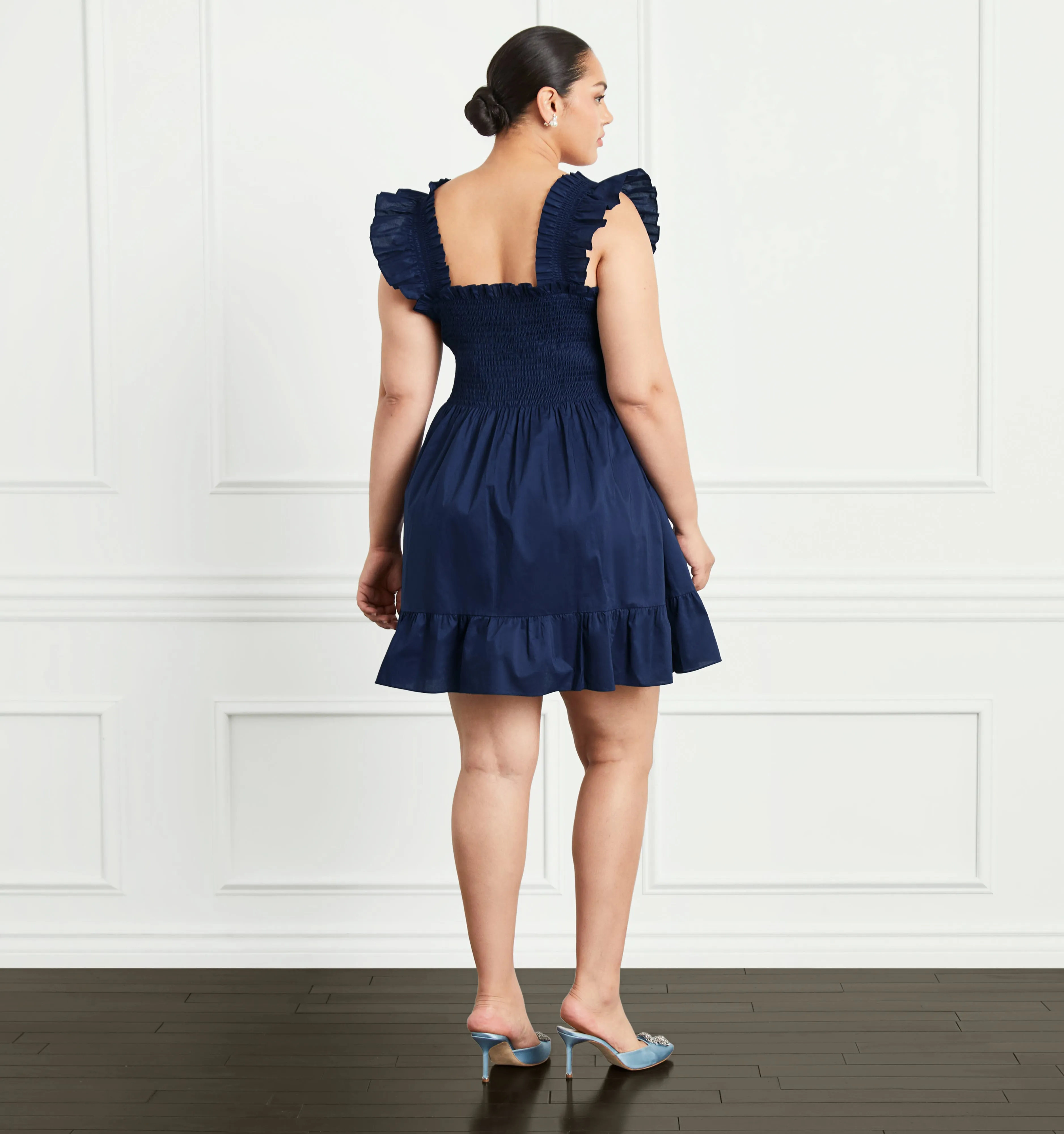 The Elizabeth Nap Dress - Navy Cotton