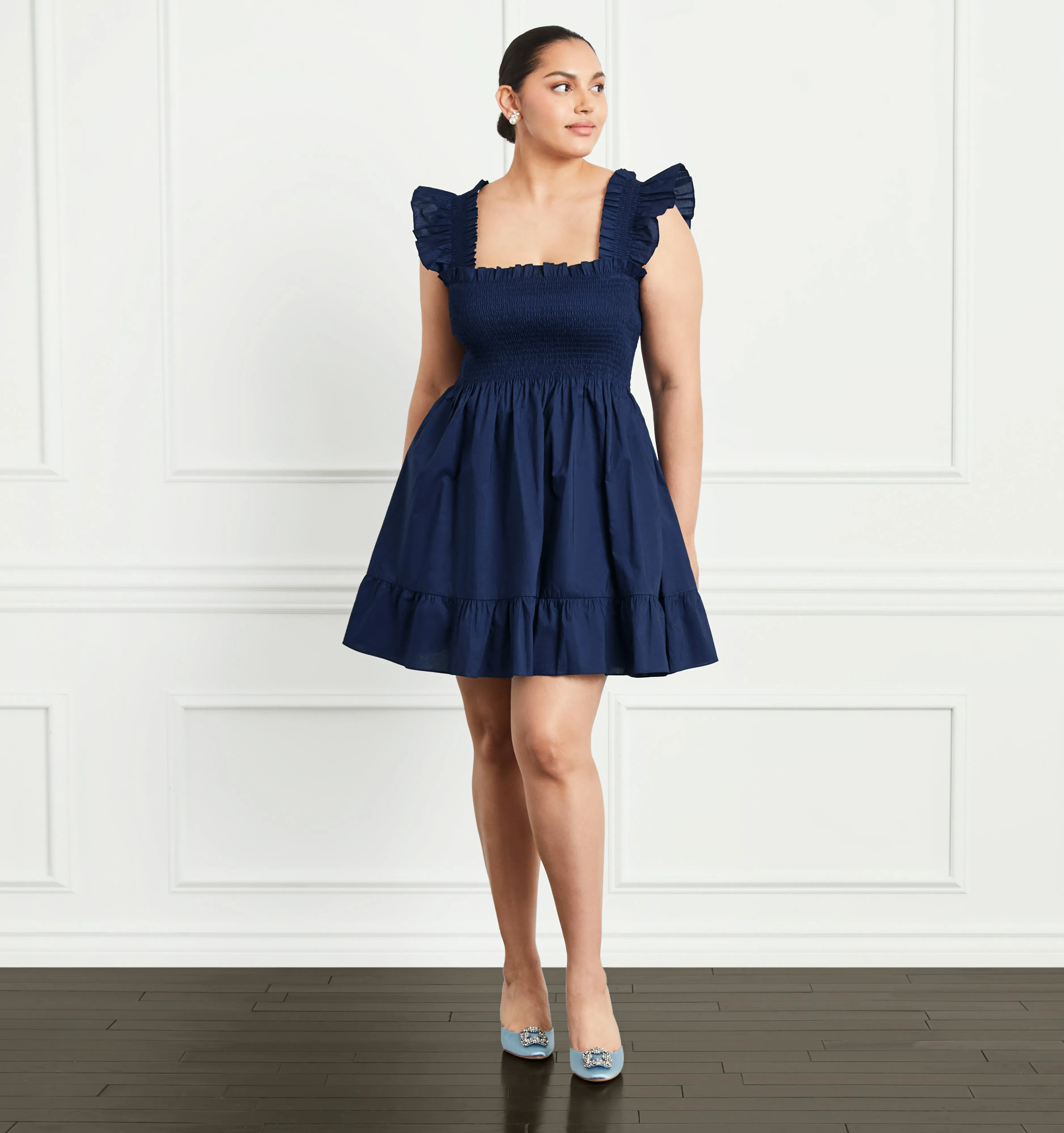 The Elizabeth Nap Dress - Navy Cotton