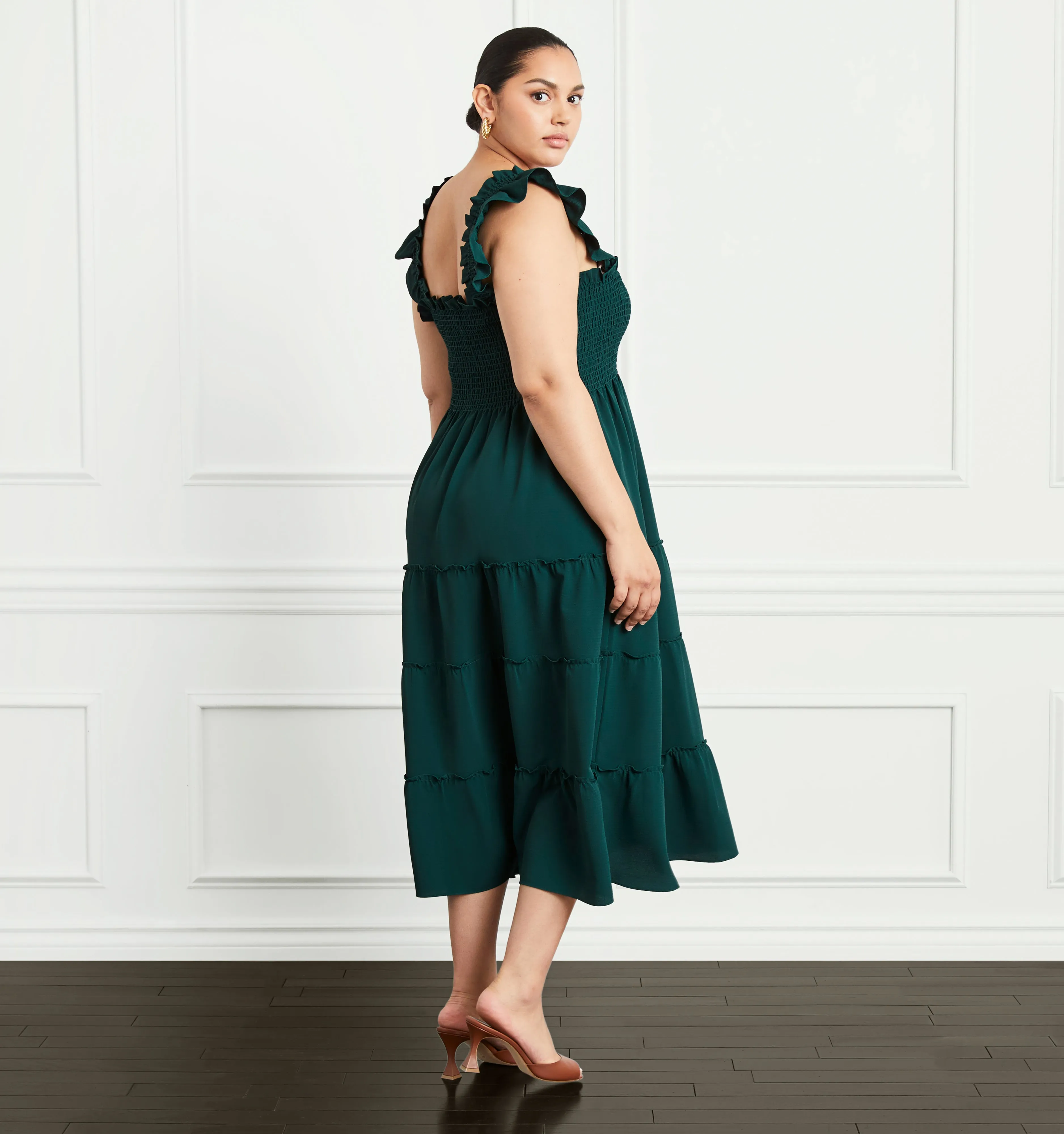 The Ellie Nap Dress - Botanical Garden Crepe