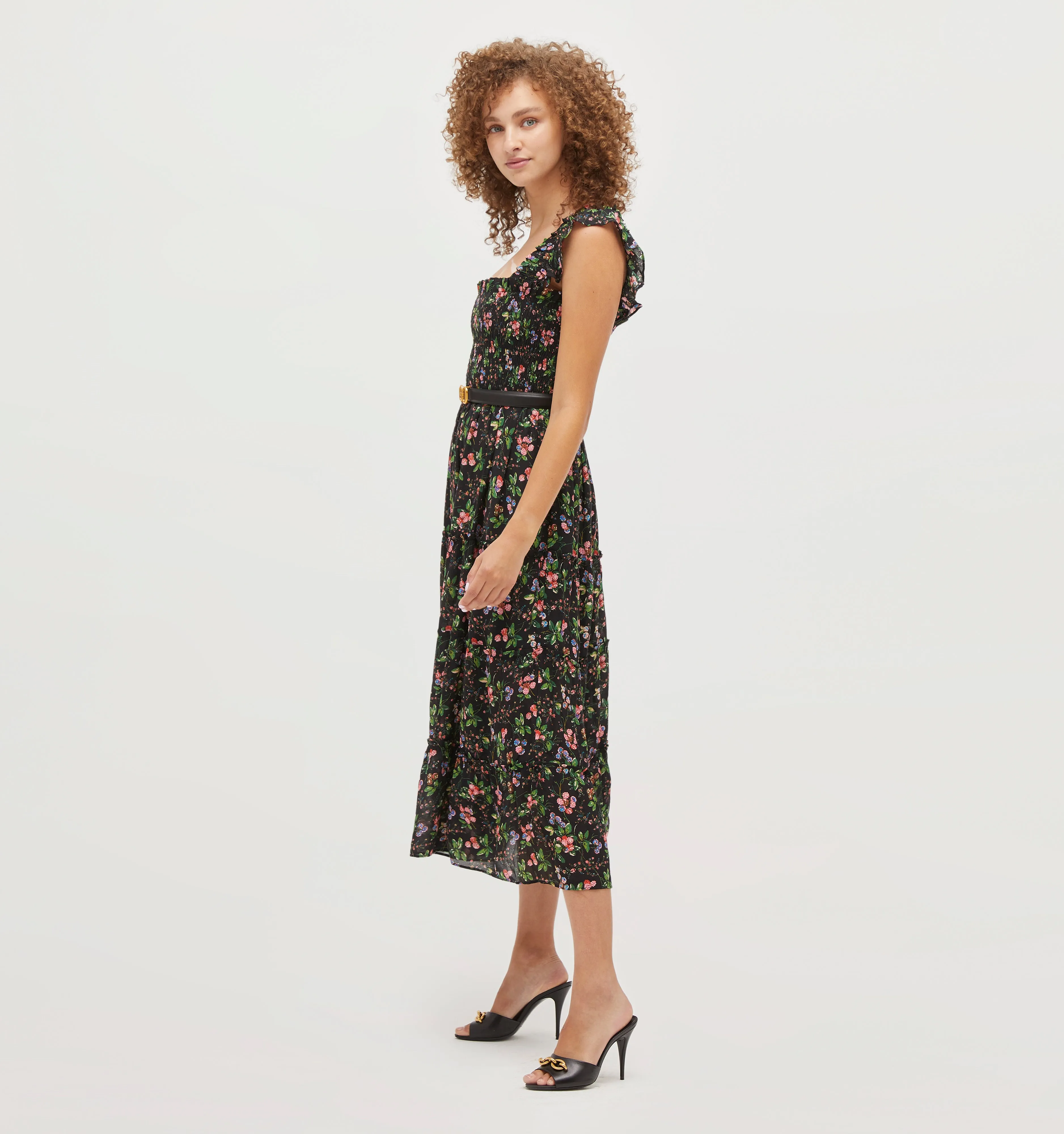 The Ellie Nap Dress - Multi Berry Crinkle Chiffon