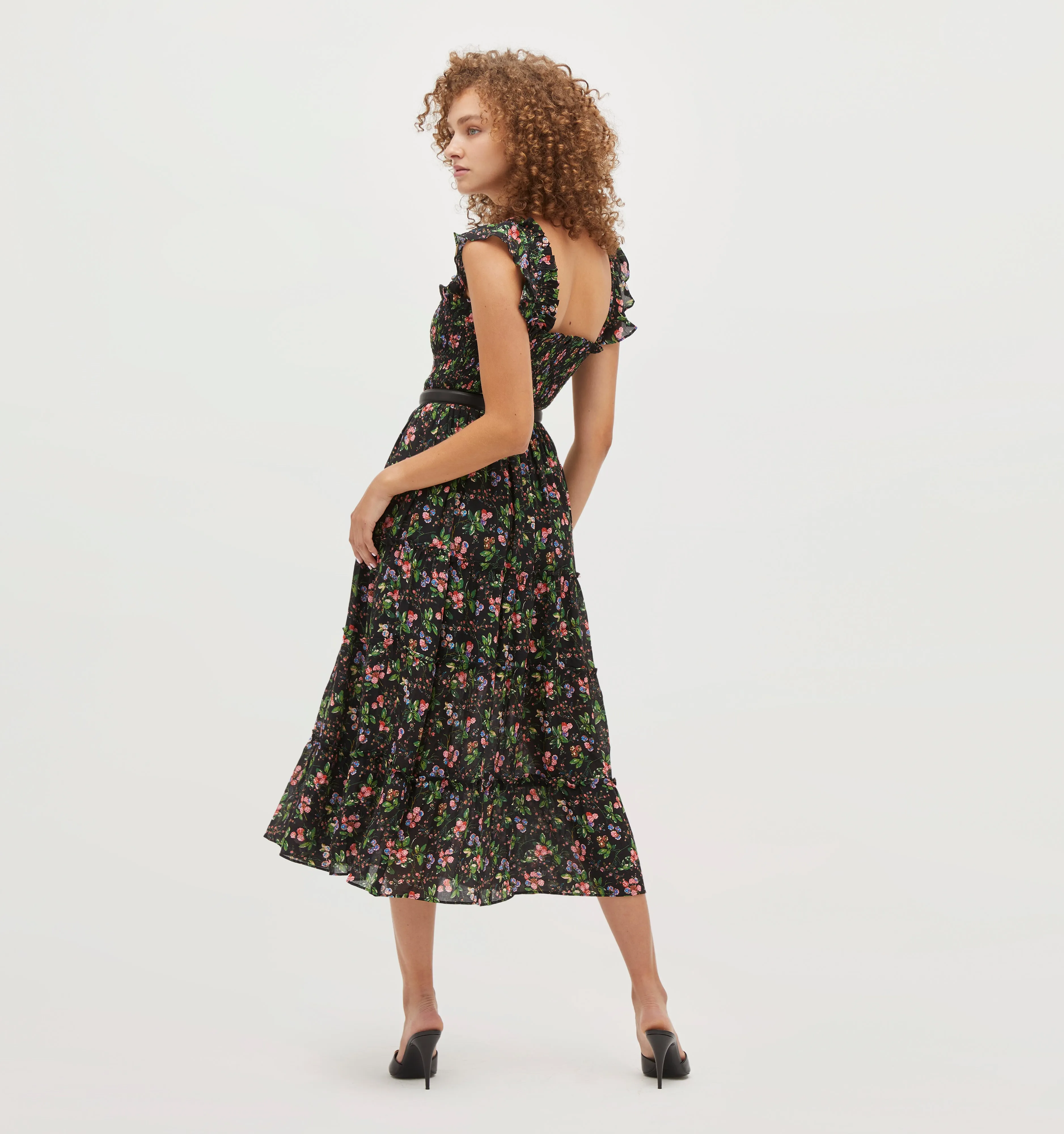 The Ellie Nap Dress - Multi Berry Crinkle Chiffon