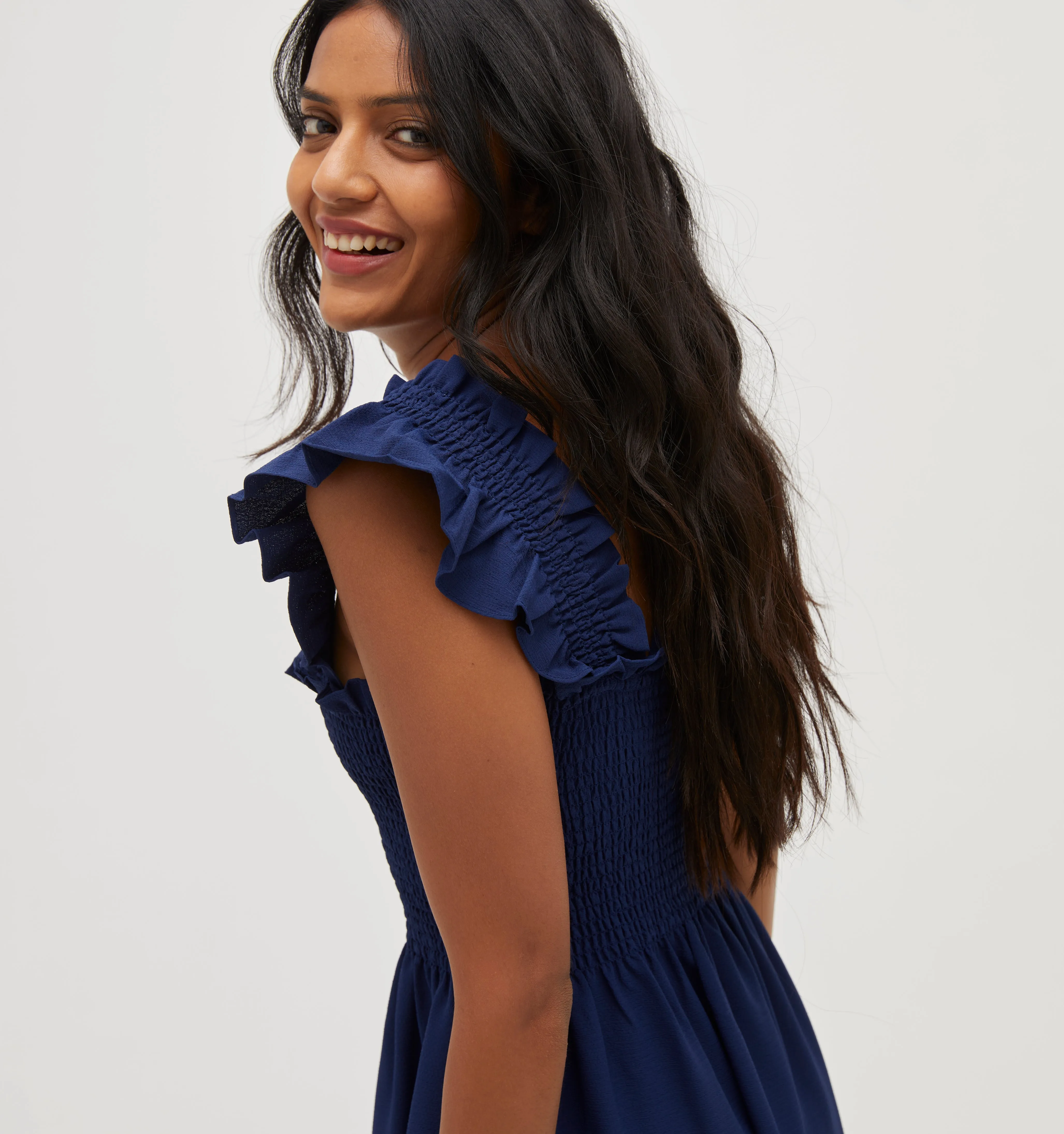 The Ellie Nap Dress - Navy Crepe