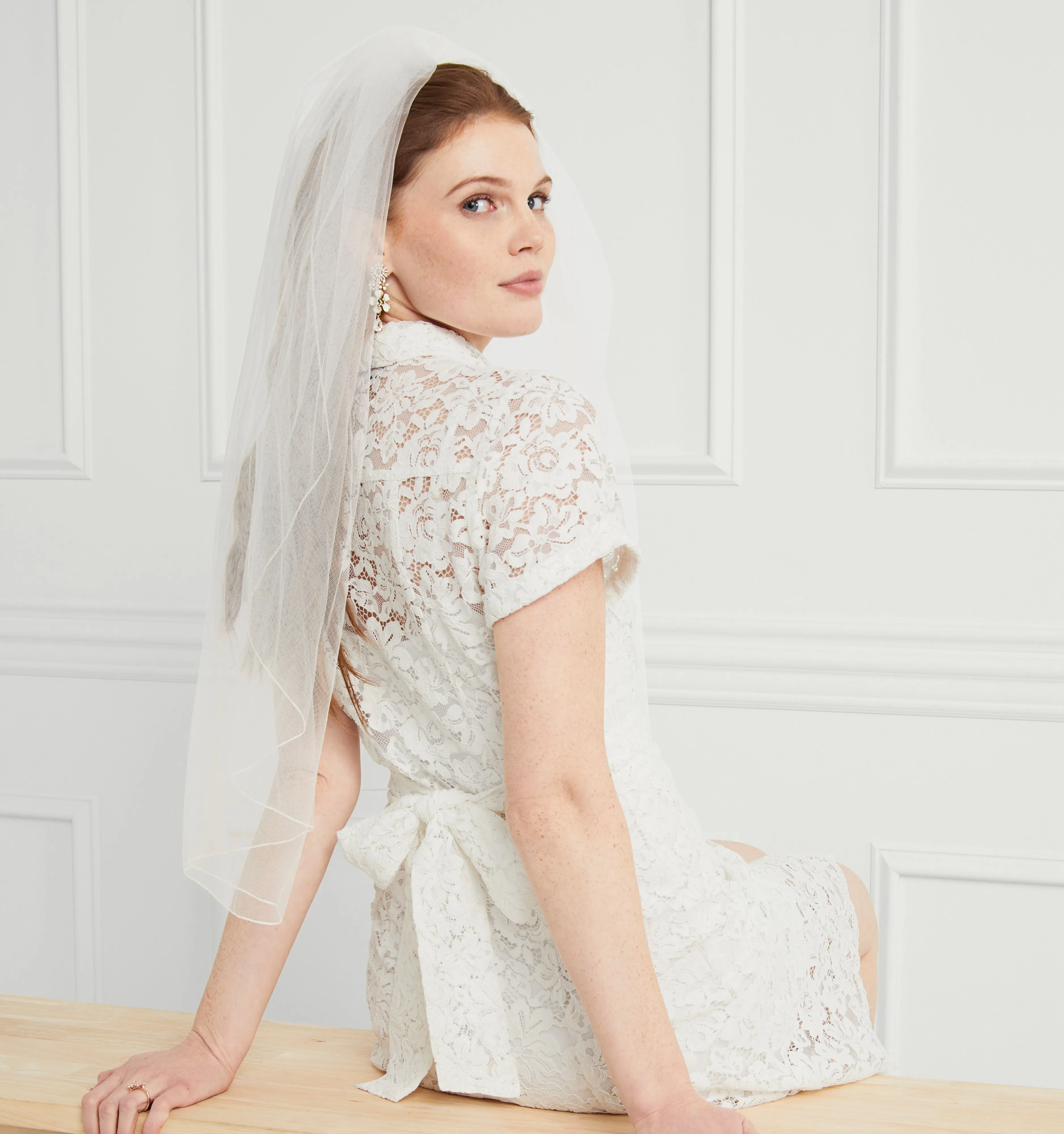 The Lace Laura Dress - White Lace