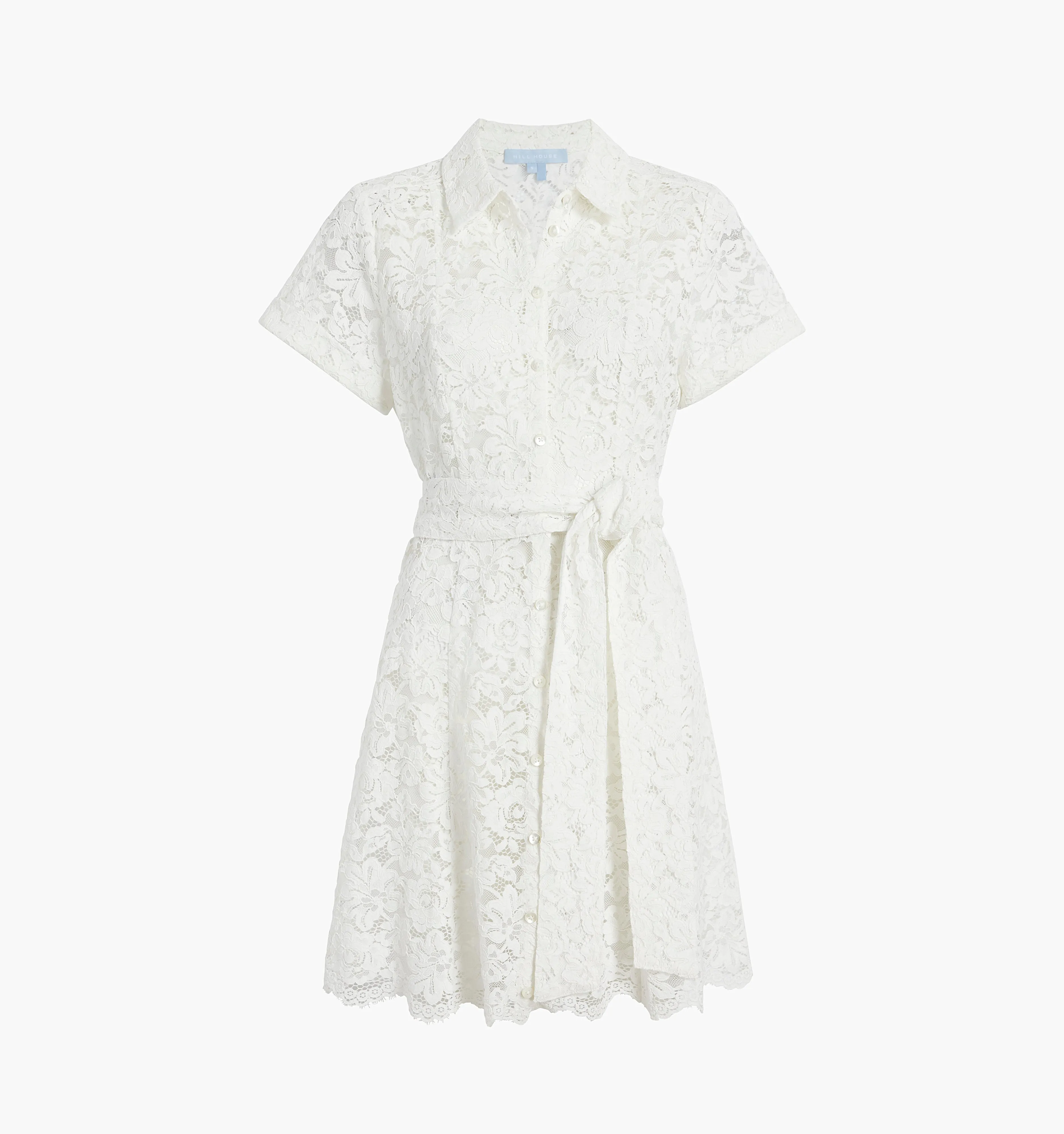 The Lace Laura Dress - White Lace