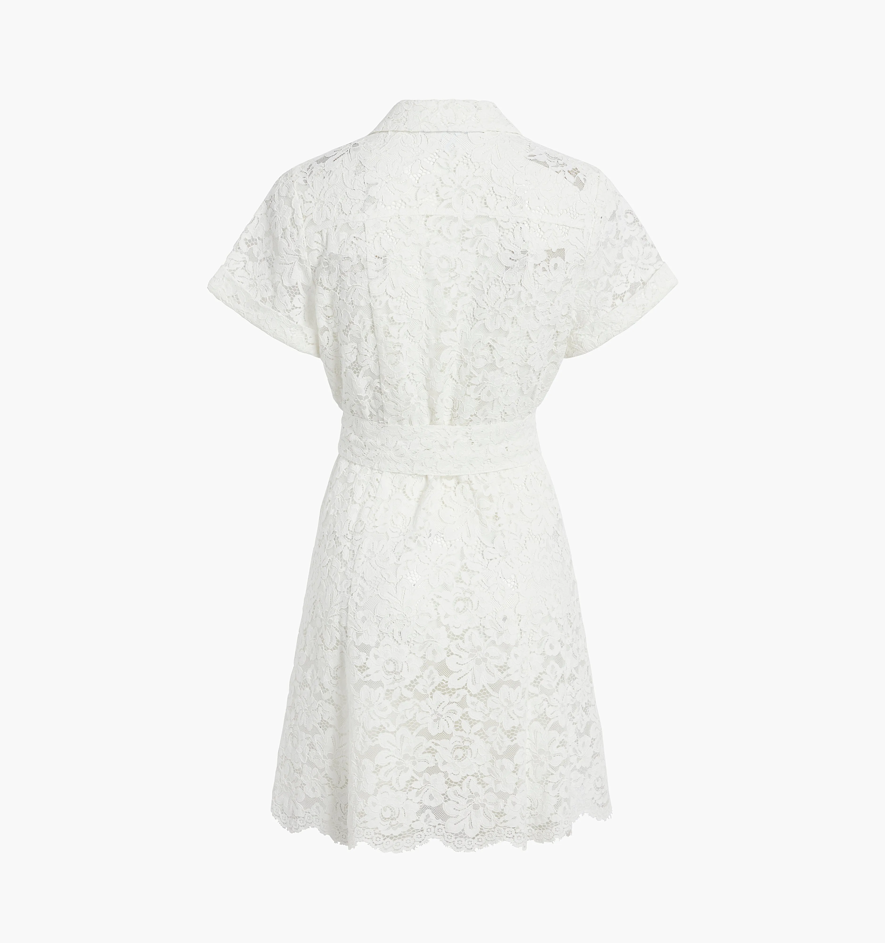 The Lace Laura Dress - White Lace