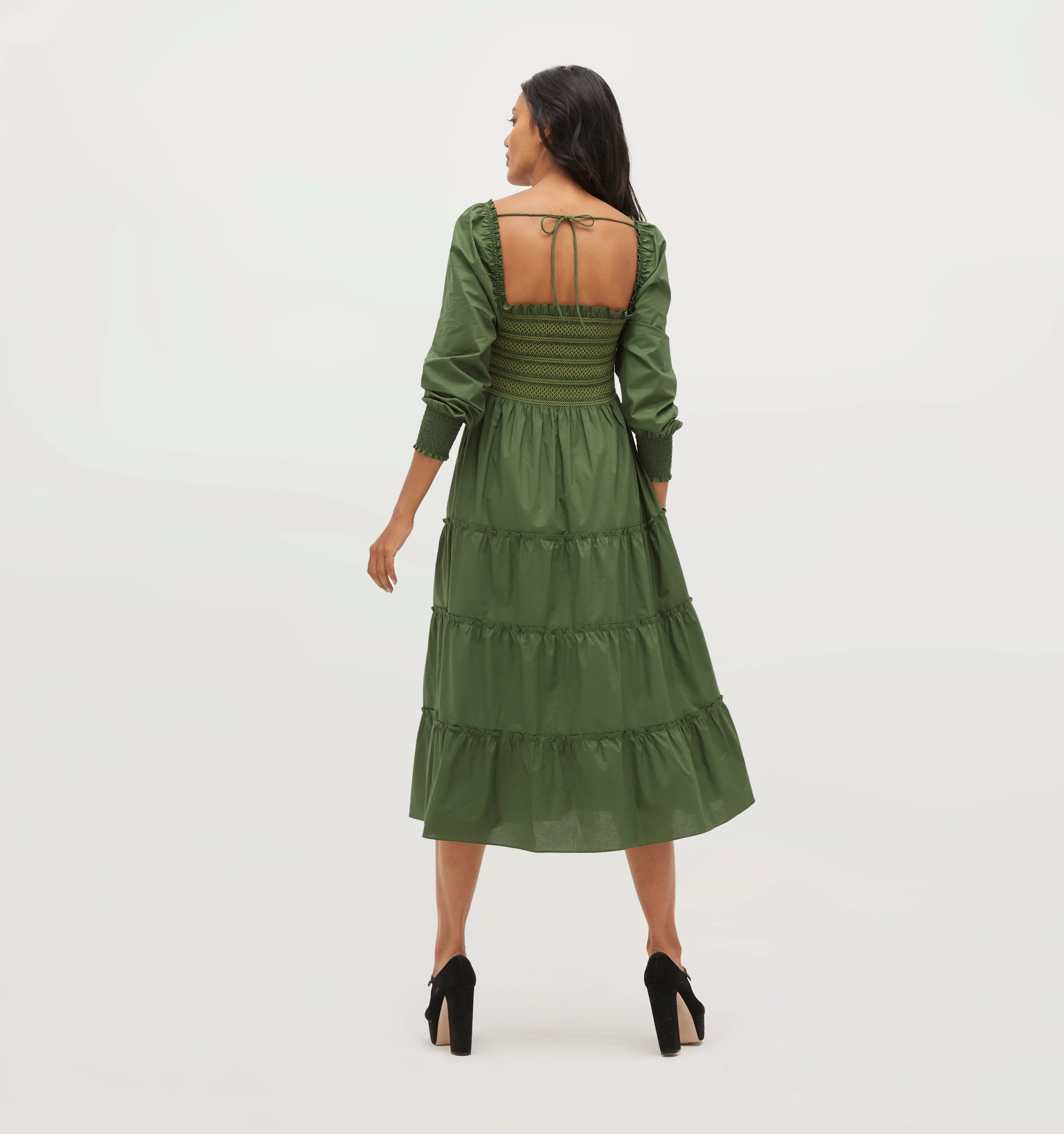 The Naomi Nap Dress - Leaf Green