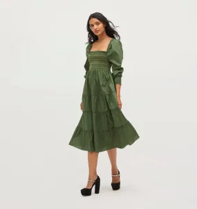 The Naomi Nap Dress - Leaf Green