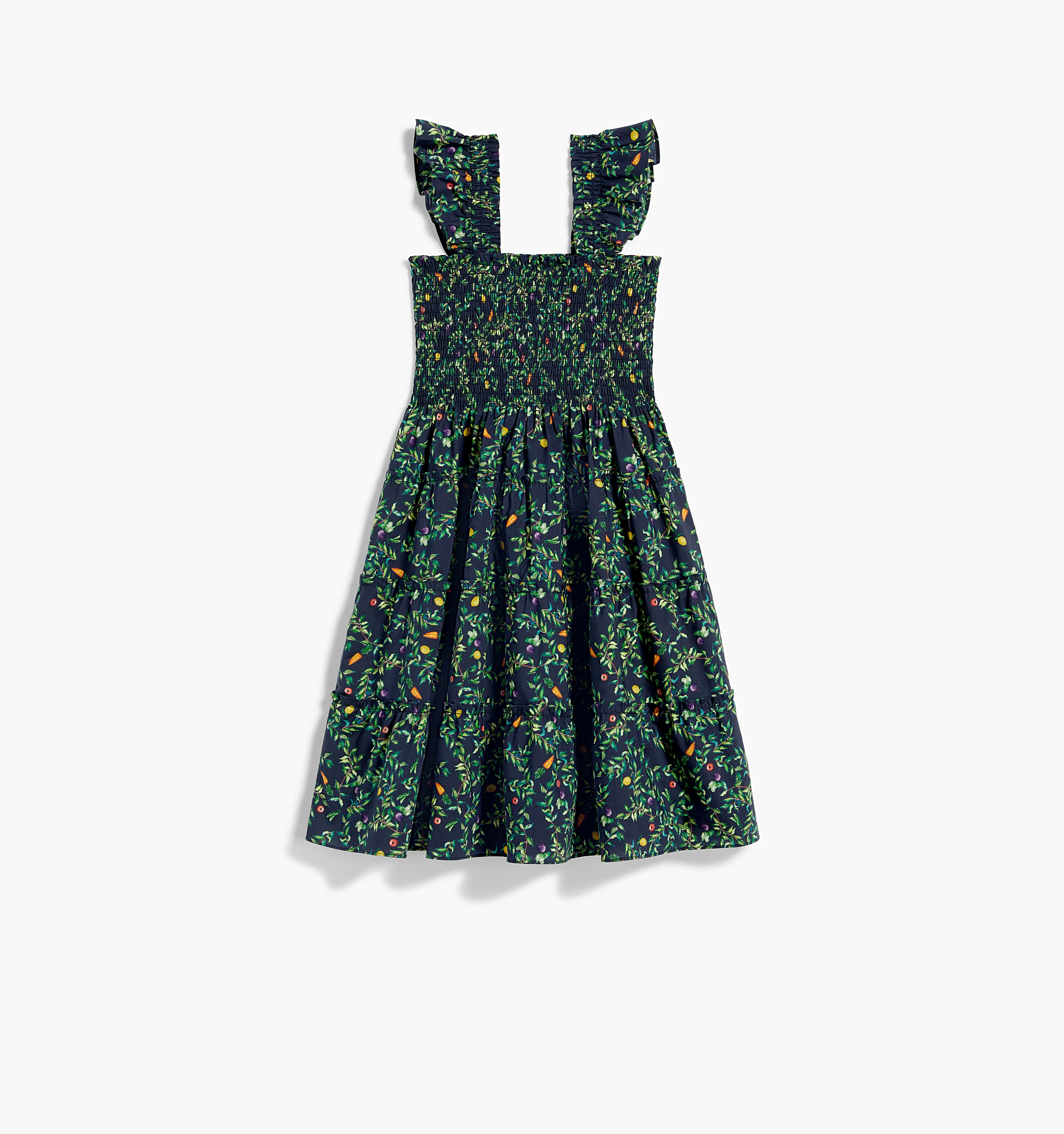 The Tiny Ellie Nap Dress - Midnight Garden Poplin