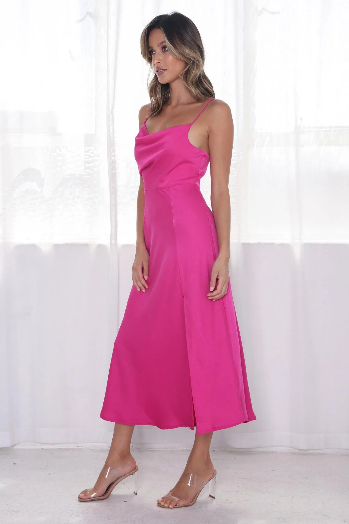 Tiana Dress - Fuchsia