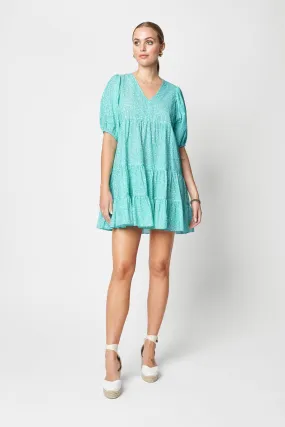 Wilma Dress Green Daisy