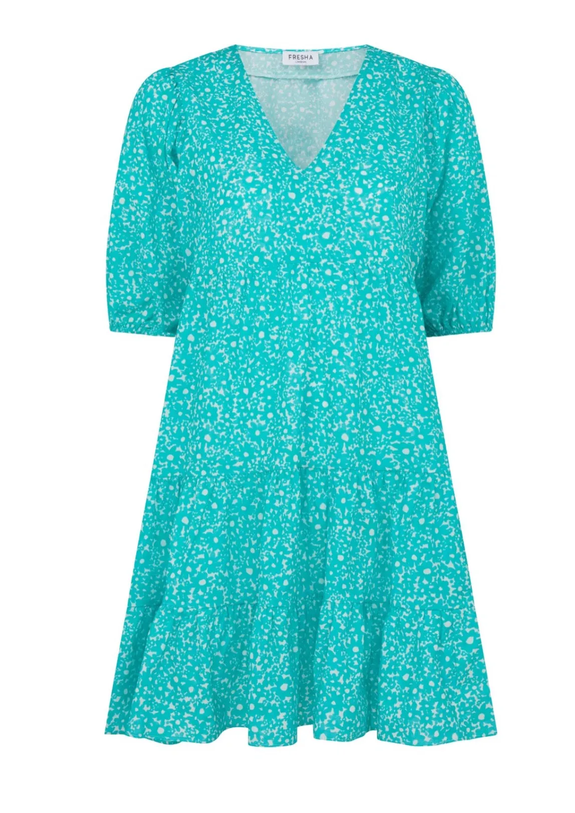 Wilma Dress Green Daisy