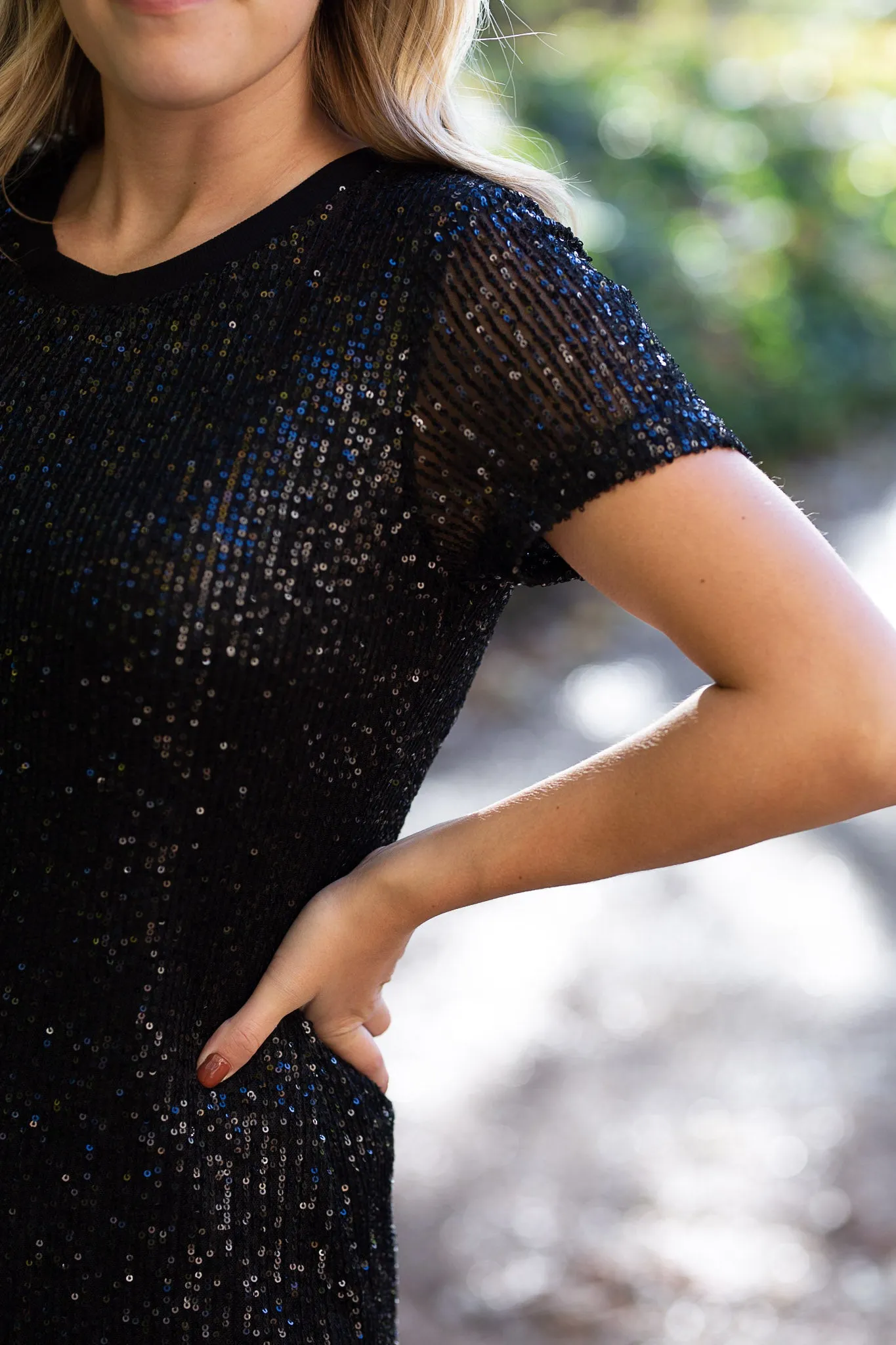 x Black Sparkle Dress