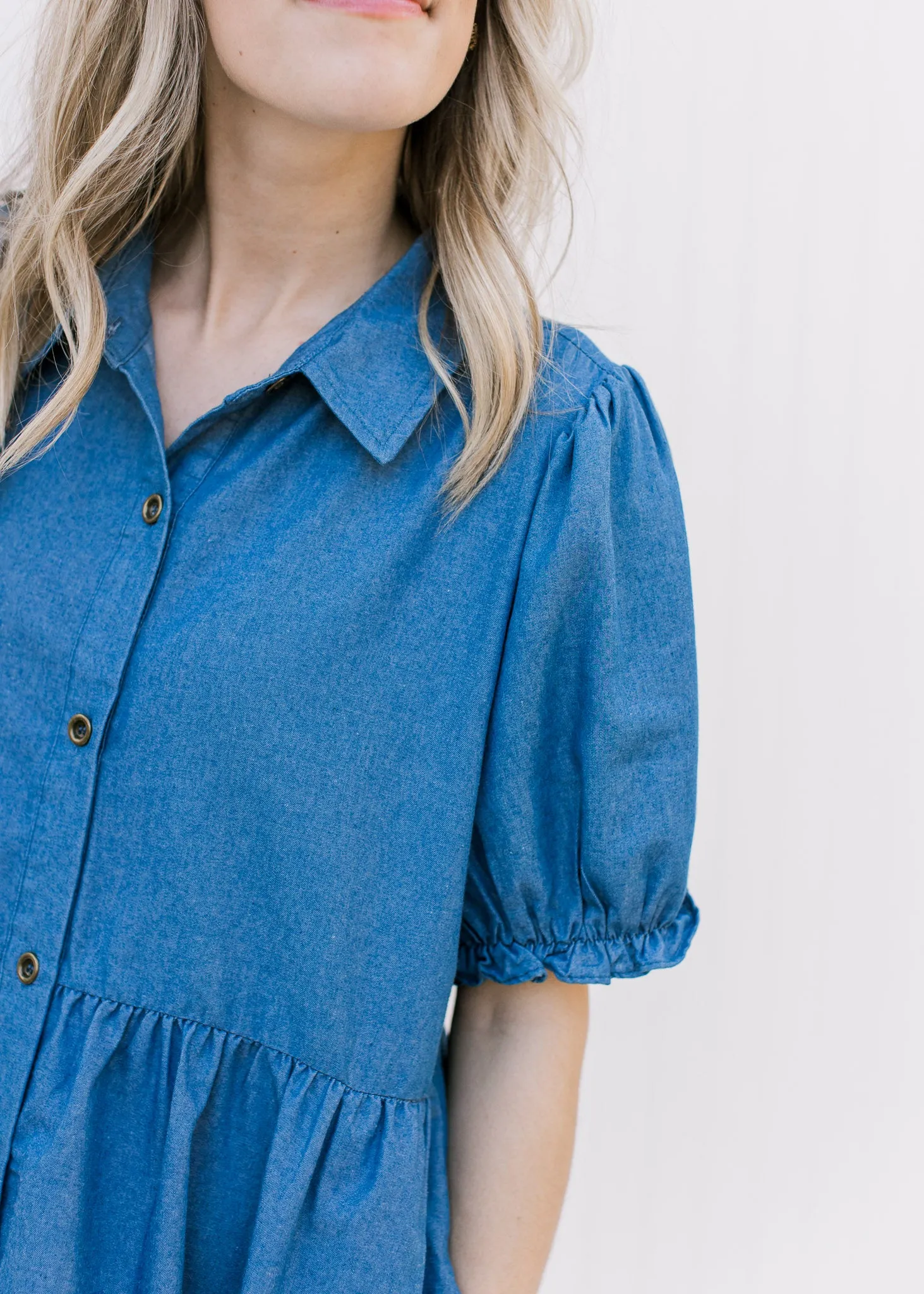 X Chambray Charm Dress