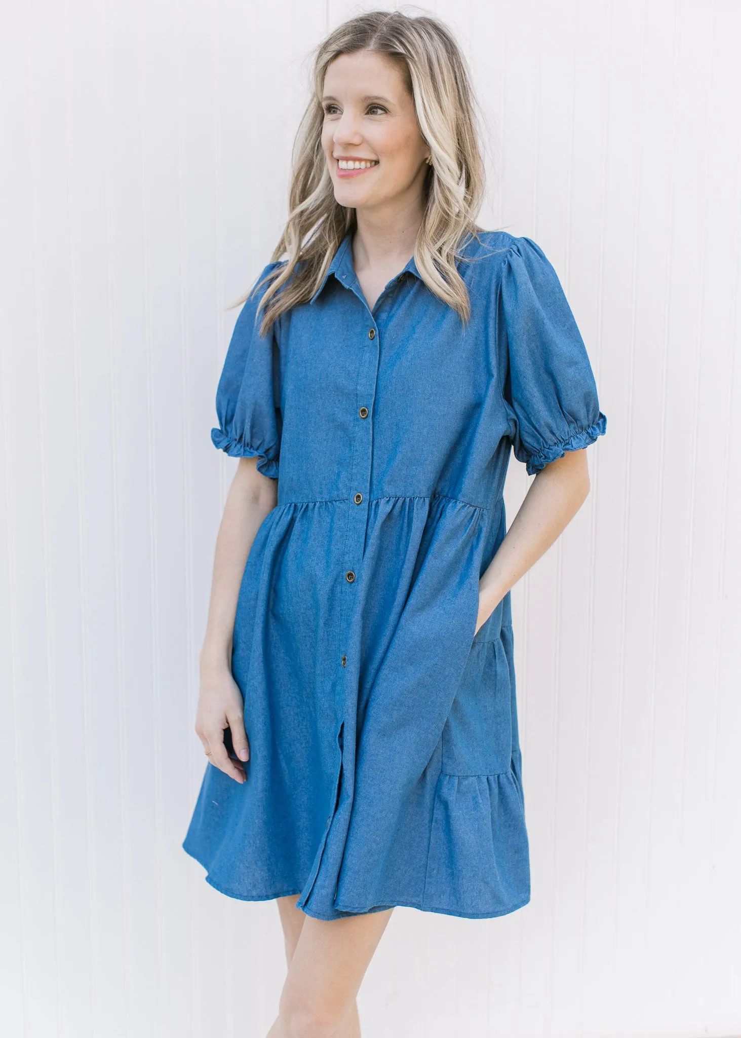 X Chambray Charm Dress