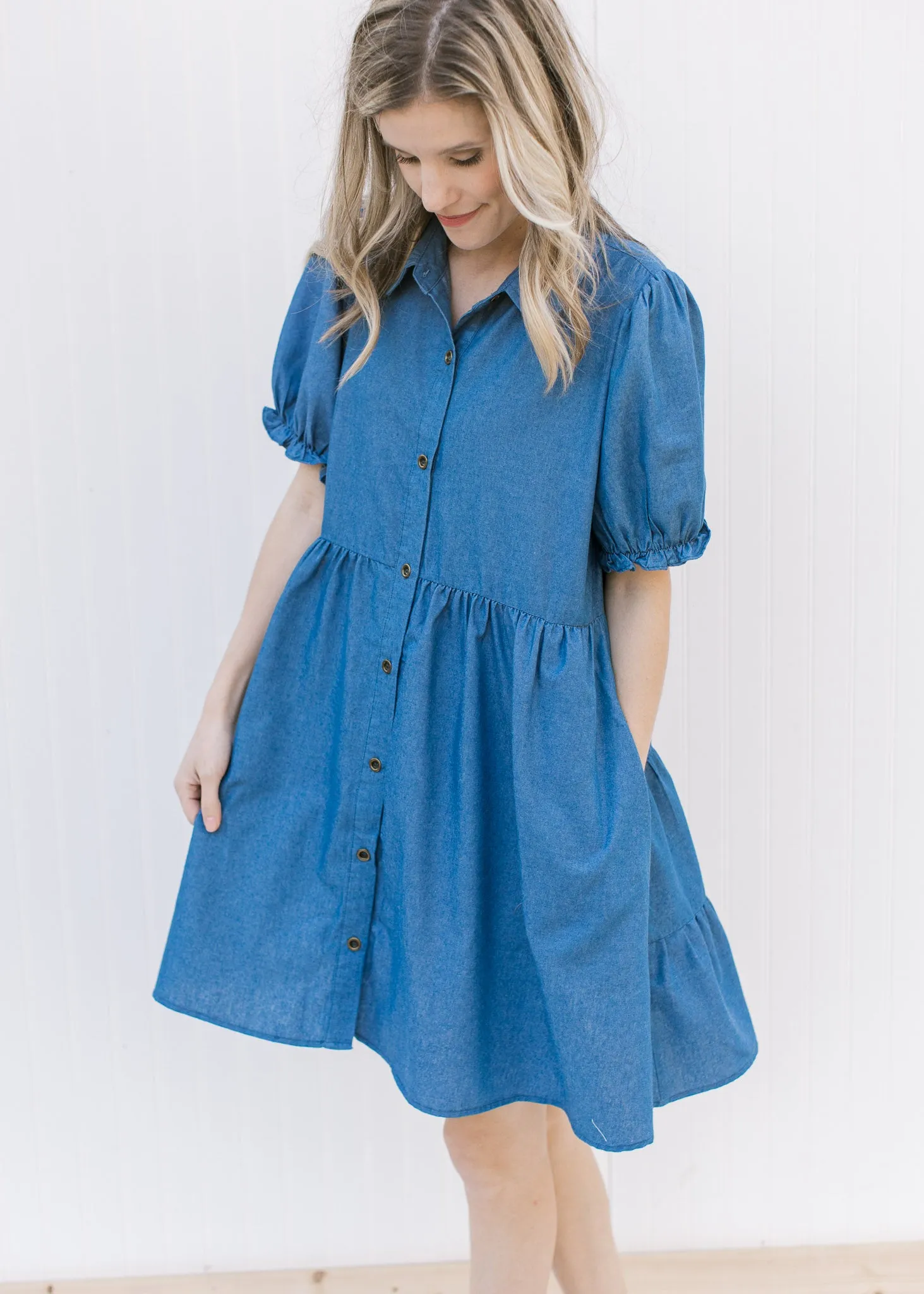 X Chambray Charm Dress